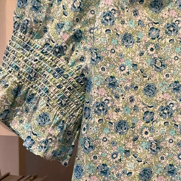 J Crew Floral Bundle: 1 Dress & 2 Blouses plus Cashmere Sweater - Picture 10 of 14